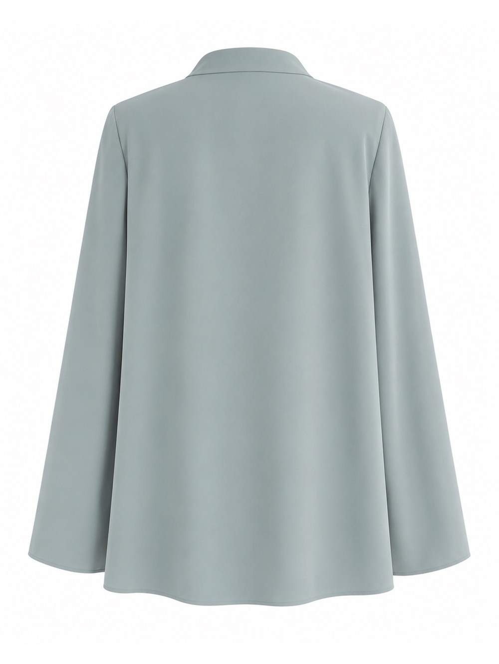 Women’s Aqua Cape Blazer Size Small/4 Open Front Elegant Jacket - Picture 8 of 9